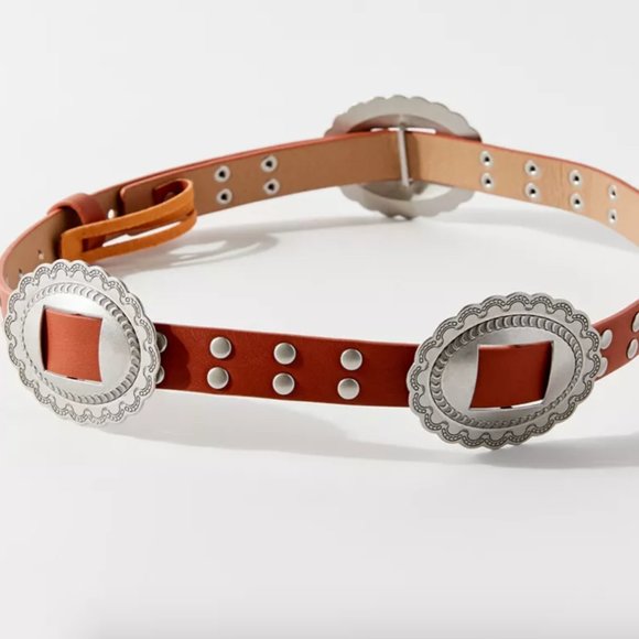 Urban Outfitters Accessories - ⭐️ Studded Western Charm Boho Peasant Hipster Hippie Art Deco Farm Hip Stud Belt